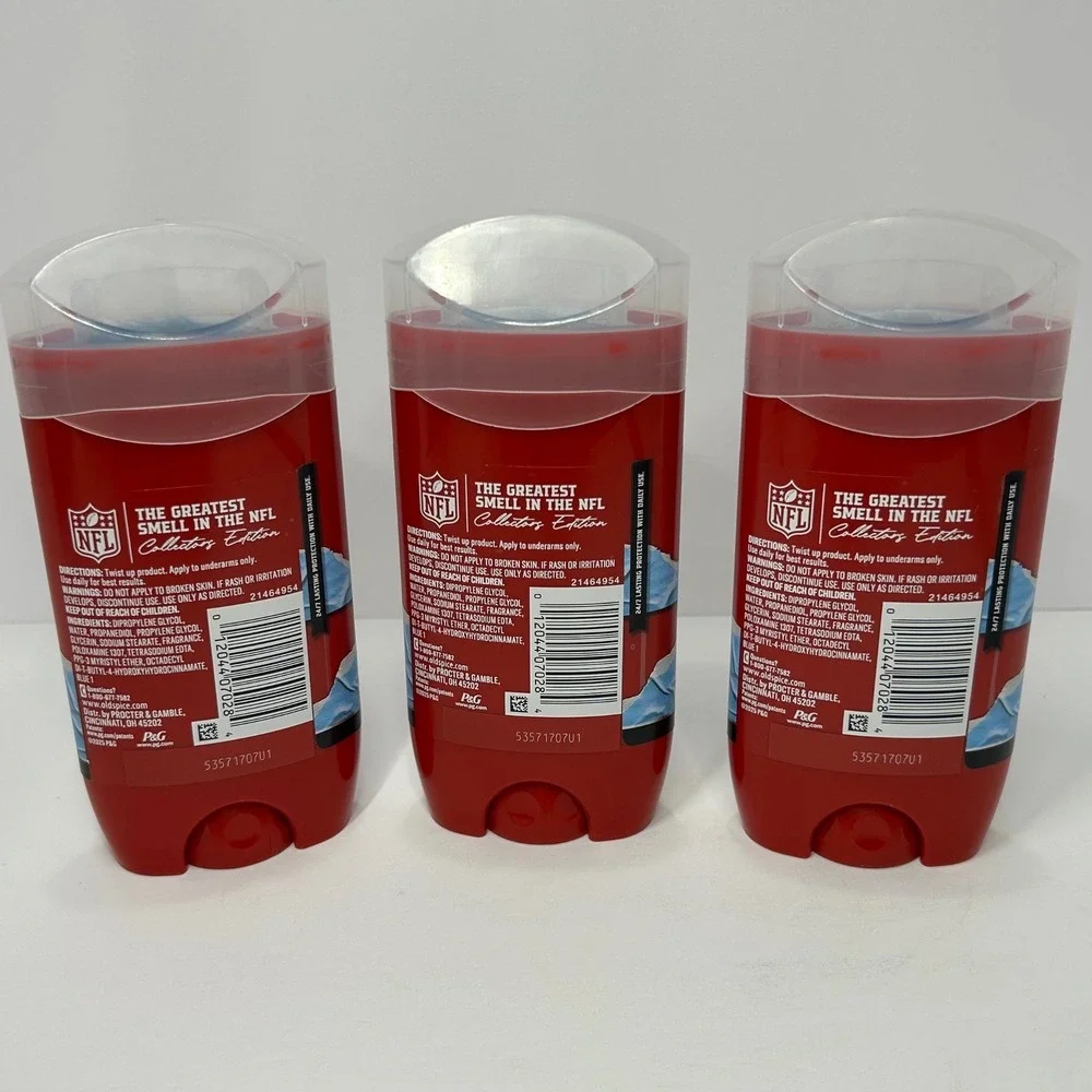 Old Spice Super Bowl LVIII Collector's Edition Deodorant Aluminum Free Lot of 3